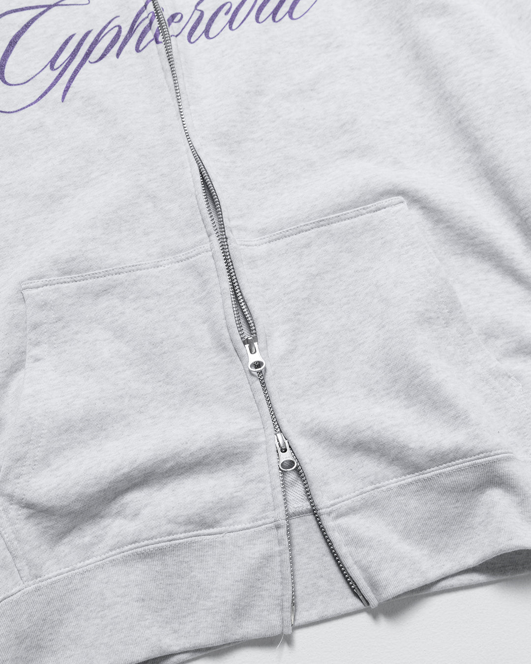SCRIPT ZIP HOODIE