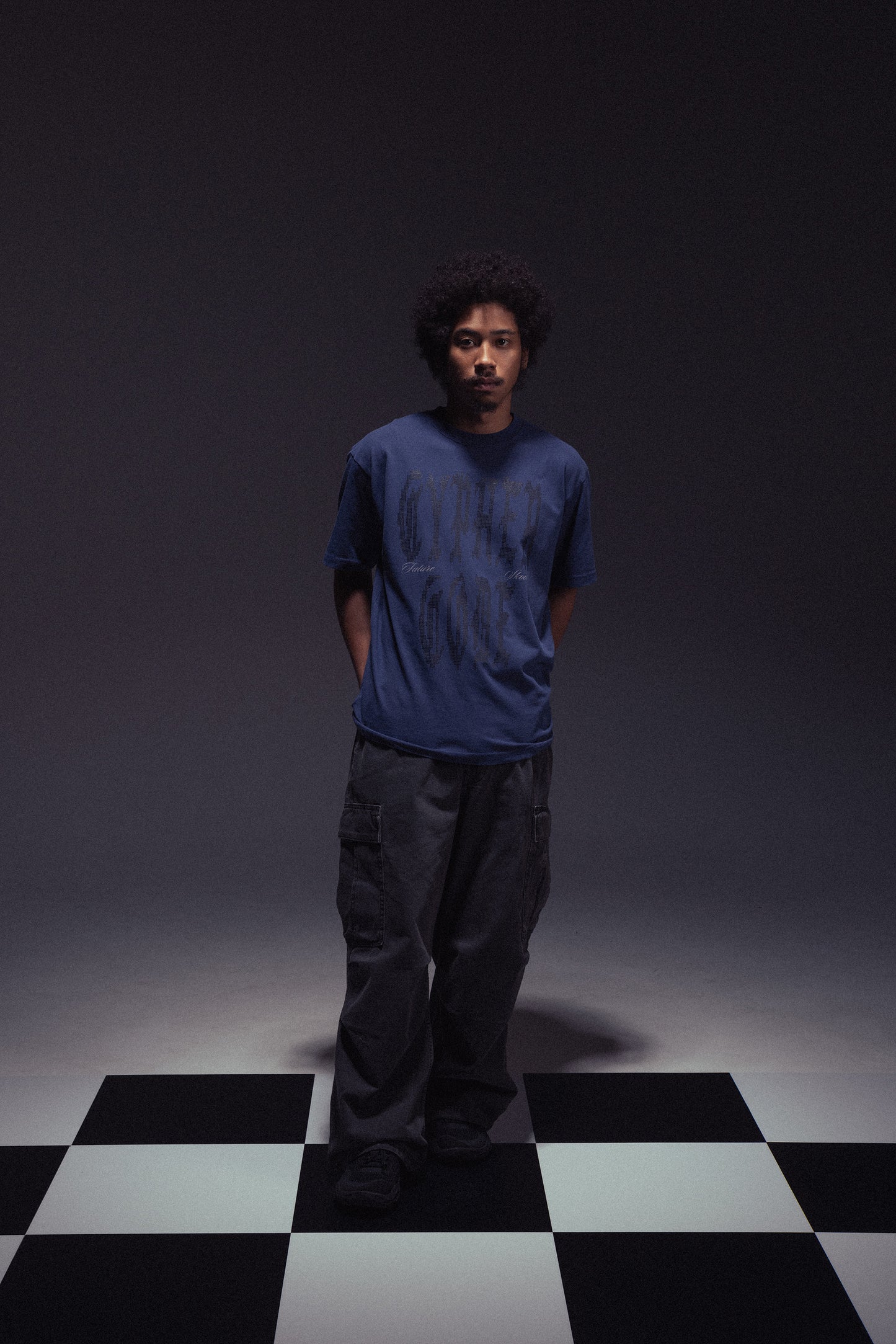 TILE LOGO PIGMENT DYED TEE