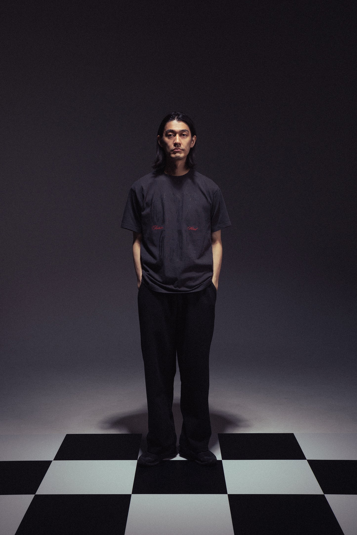 TILE LOGO PIGMENT DYED TEE