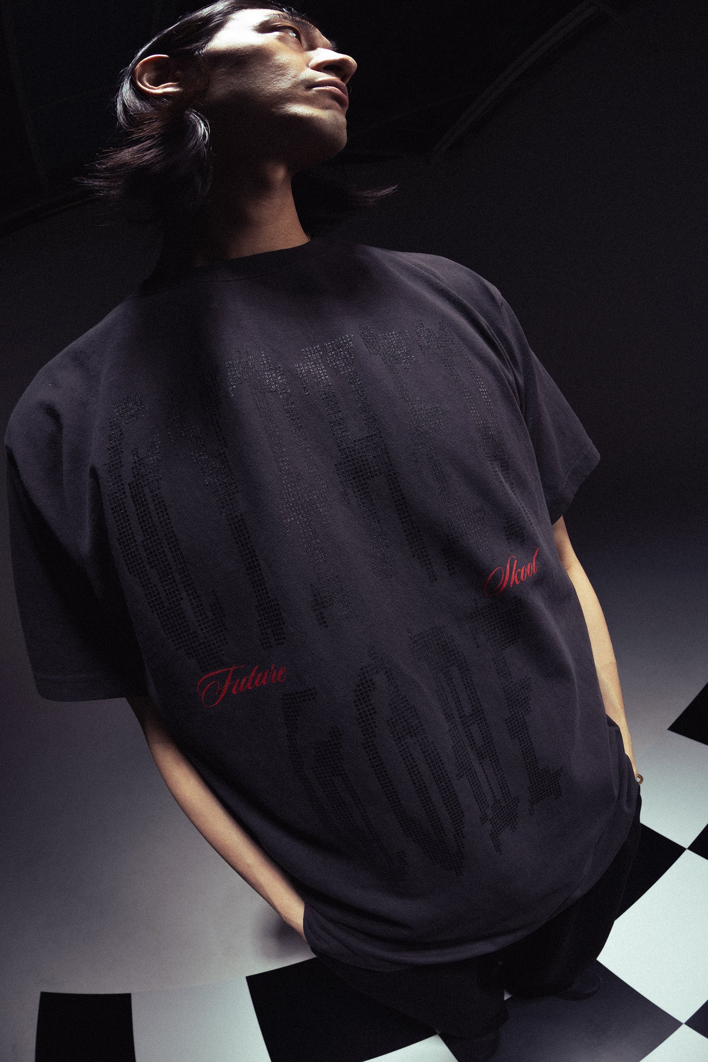 TILE LOGO PIGMENT DYED TEE