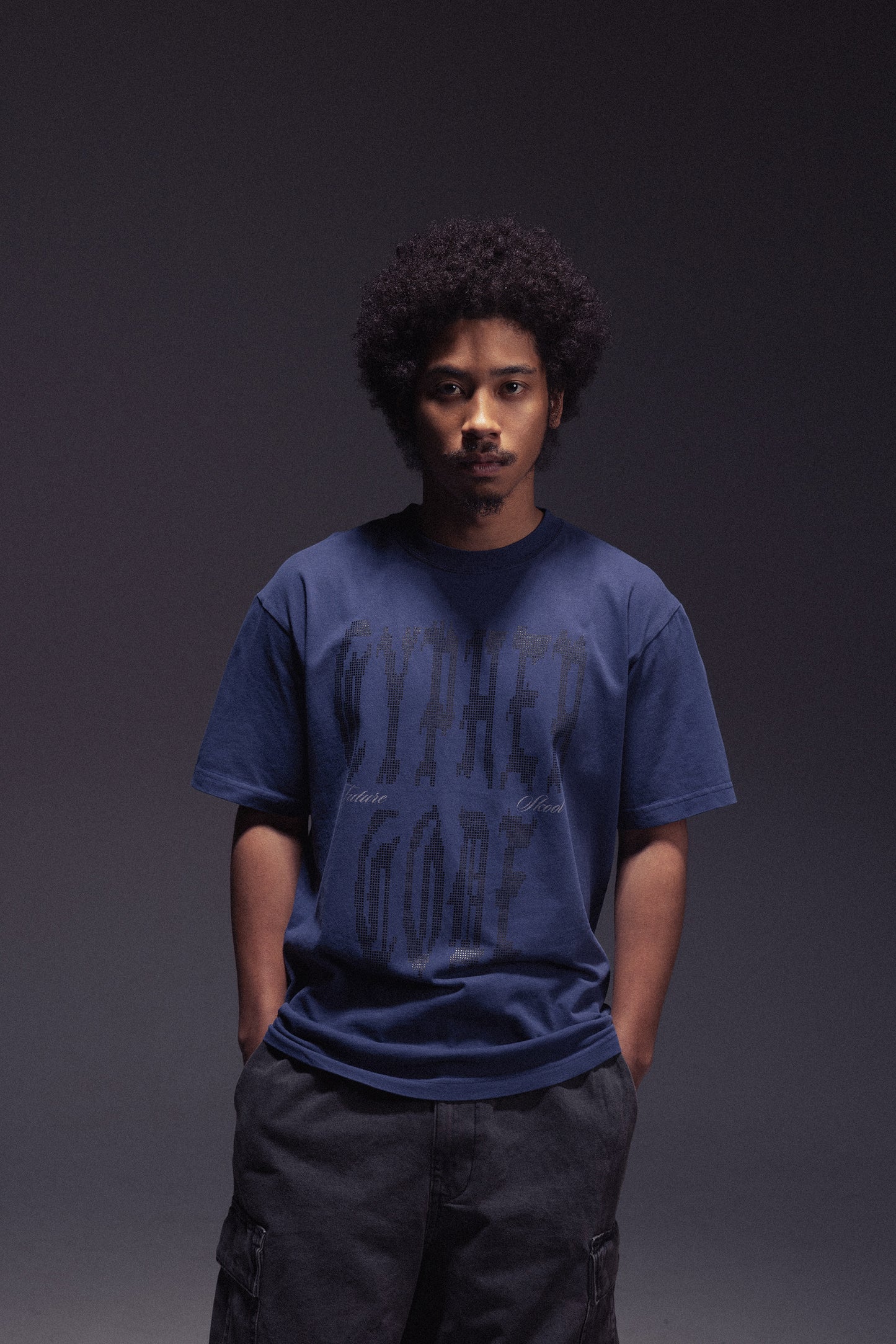 TILE LOGO PIGMENT DYED TEE