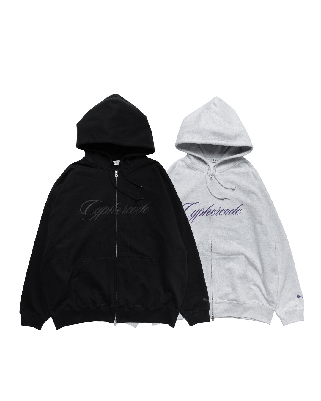 SCRIPT ZIP HOODIE