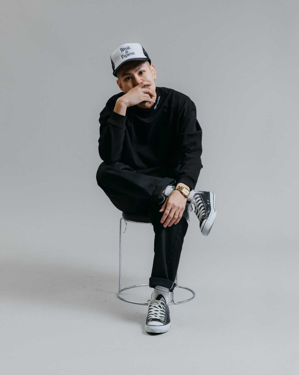 MOCKNECK HEAVY WEIGHT L/S TEE