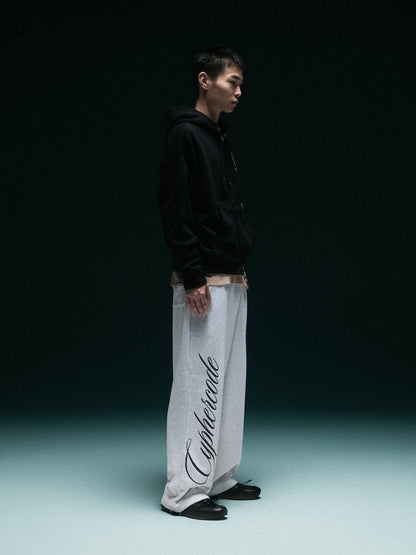 SCRIPT BAGGY SWEAT PANTS