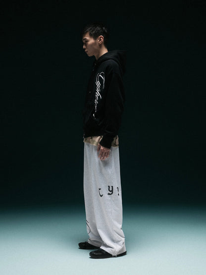 SCRIPT BAGGY SWEAT PANTS