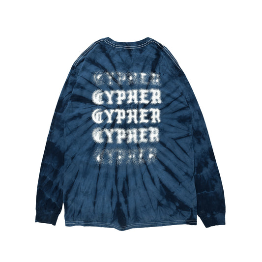 DEEPER LOGO TIEDYE L/S TEE