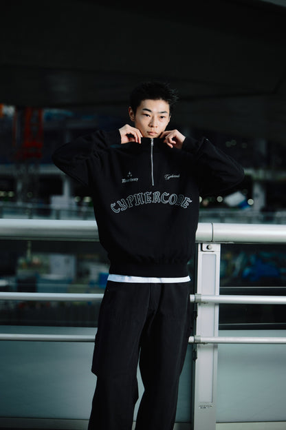 ARCH LOGO HALF ZIP SWEAT