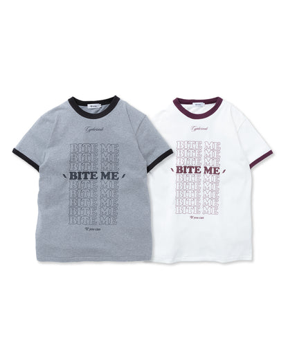 BITE ME RINGER TEE