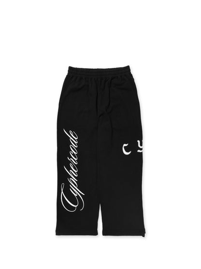 SCRIPT BAGGY SWEAT PANTS