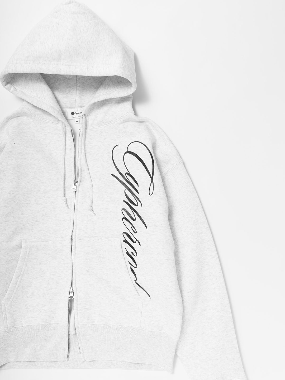 SCRIPT ZIP HOODIE