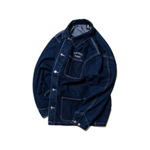 Load image into Gallery viewer, DENIM COVERALL JACKET
